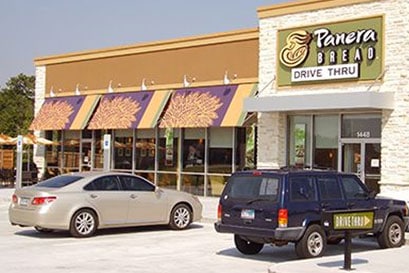Commercial Awnings on Panera Bread