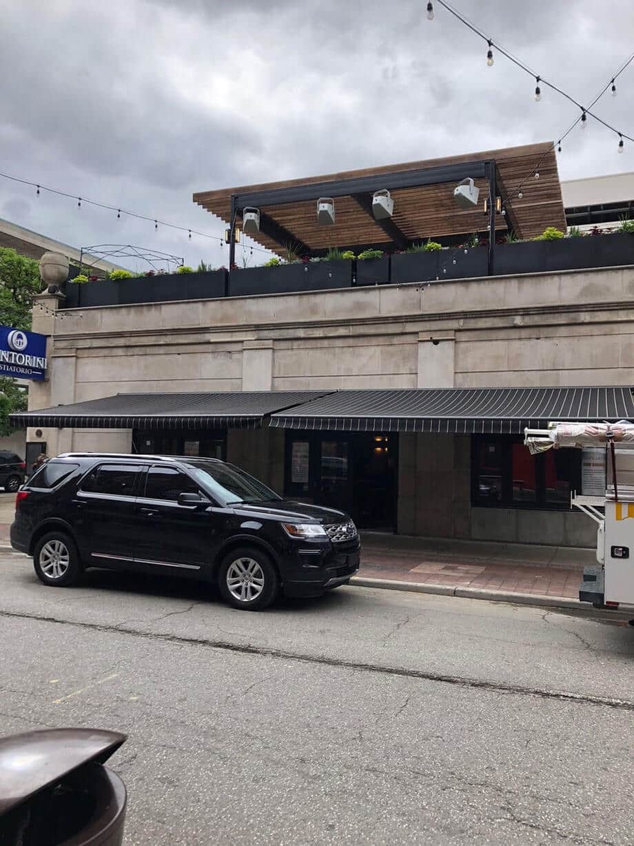 Commercial retractable awnings - Marygrove Awnings