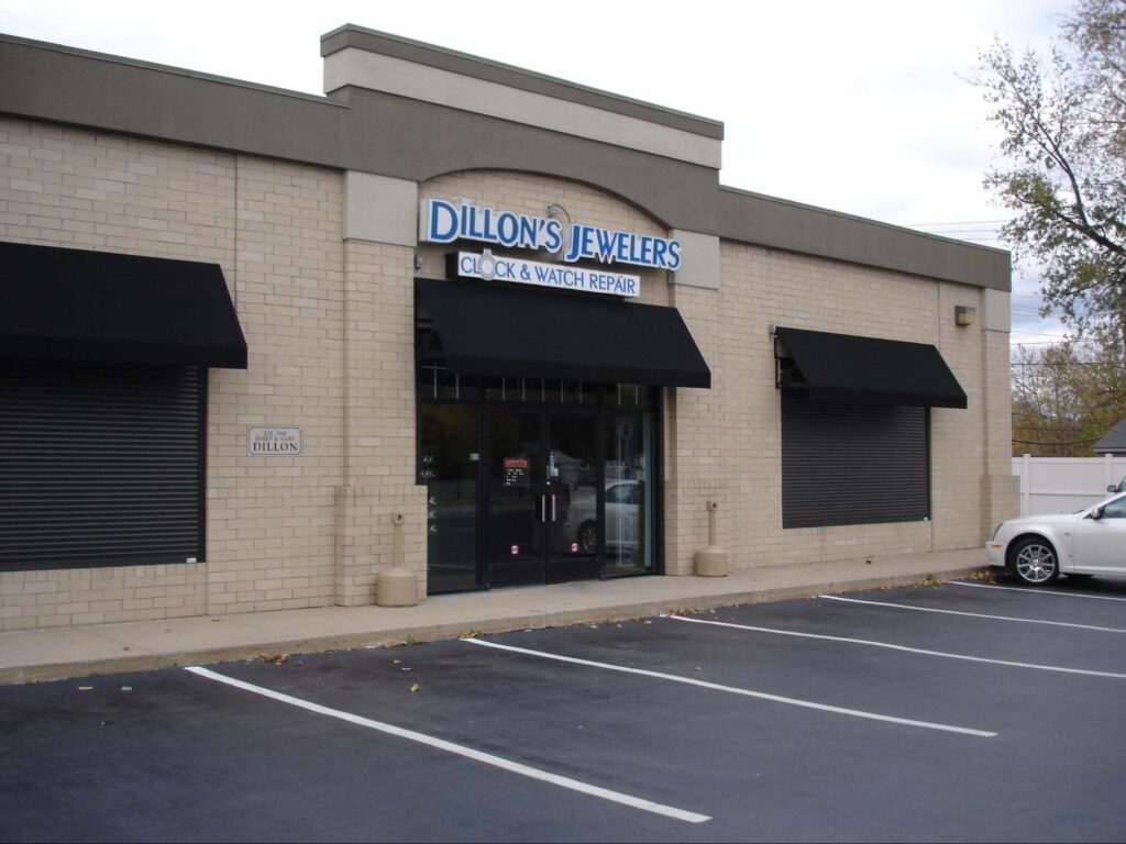 jeweler commercial awning - Marygrove Awnings