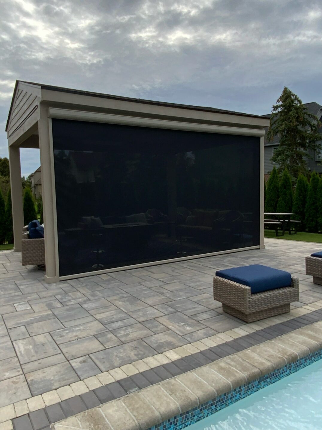 Solar Screen By Pool
