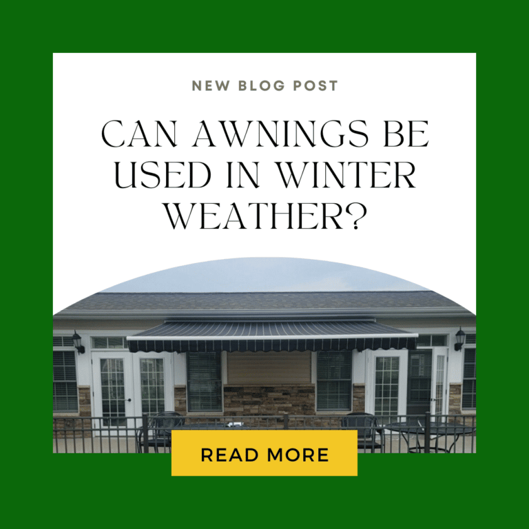 Awnings Winter Weather
